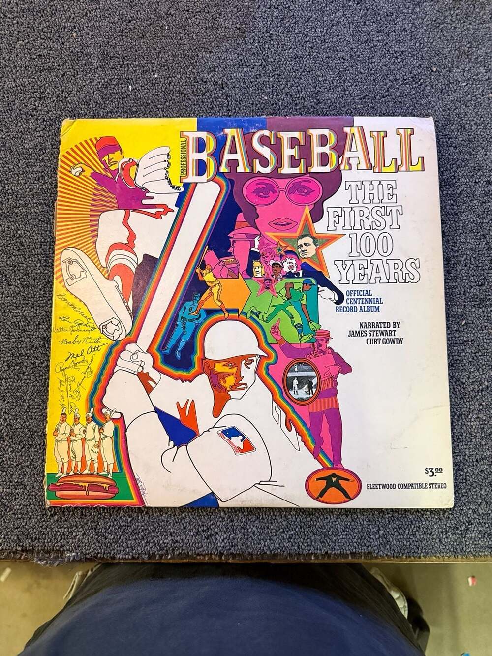 Fleetwood Professional Baseball The First 100 Years Vinyl LP Record